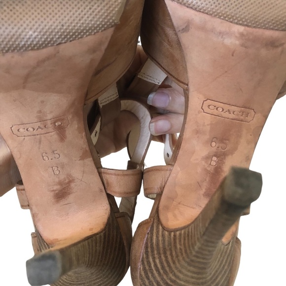 COACH Open-toe Brown Pumps - Picture 10 of 16